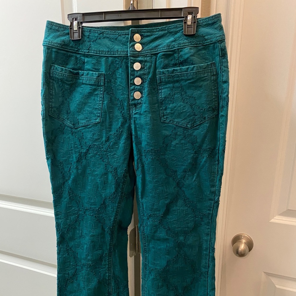 Free People Boot Cut Green jeans.  29R
